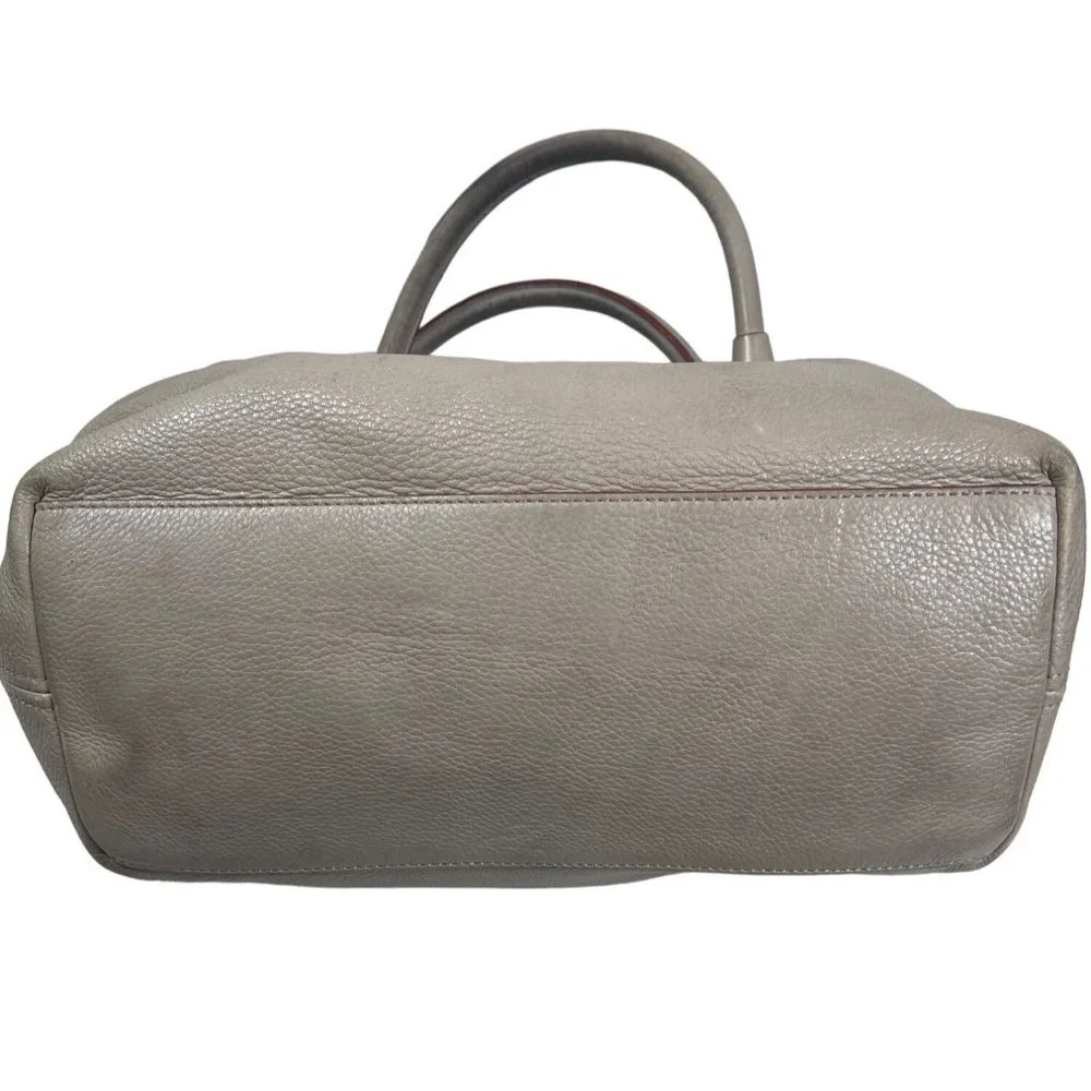 Kate Spade Berkshire Road Stevie Satchel Gray Pebble Leather Shoulder Bag - Picture 7 of 12